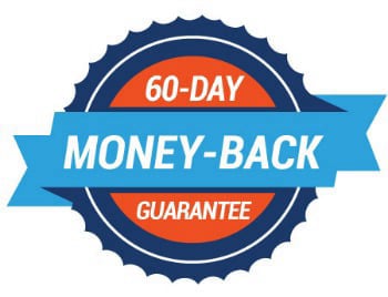 60-day money-back guarantee badge